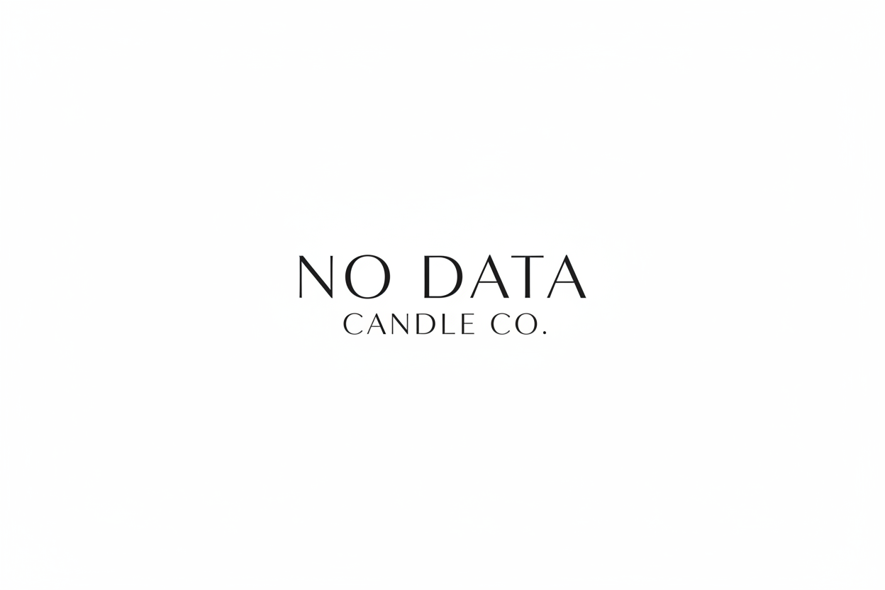 No Data Candle Co. weißes Logo